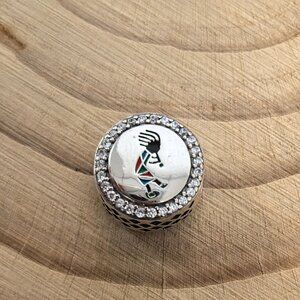 Pandora Santa Fe New Mexico Exclusive Kokopelli Charm, S925 Silver Jewelry